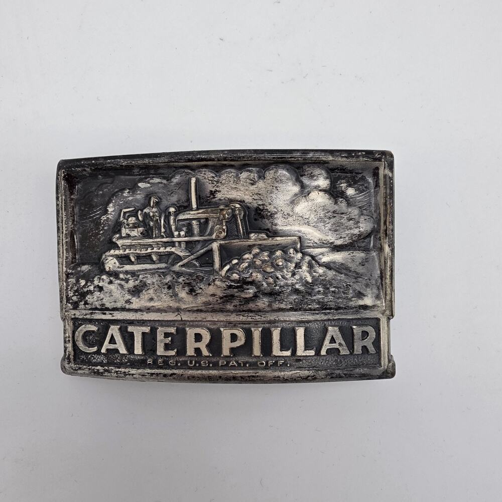 Caterpillar Bulldozer Belt Buckle Leavens Mfg Heavy Equipment USA